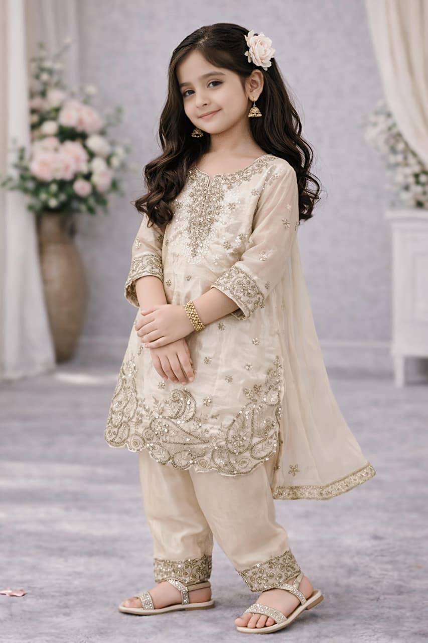 Ramzan Eid Special Silk White Kids fashion wholesale